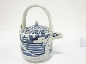 古伊万里　染付　蛸唐草　湯注